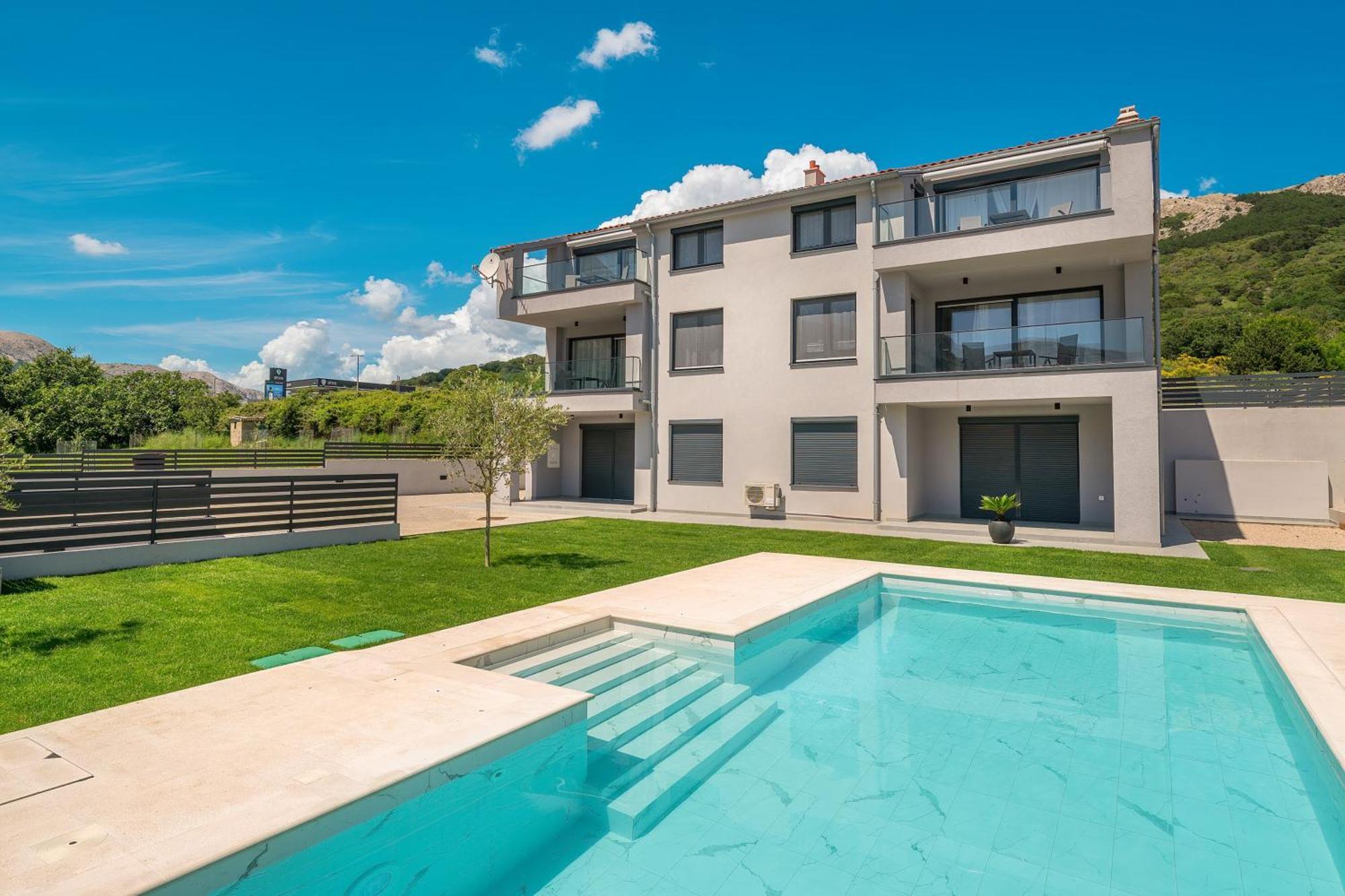 Poolside Apartments Anabella Baška Exterior foto